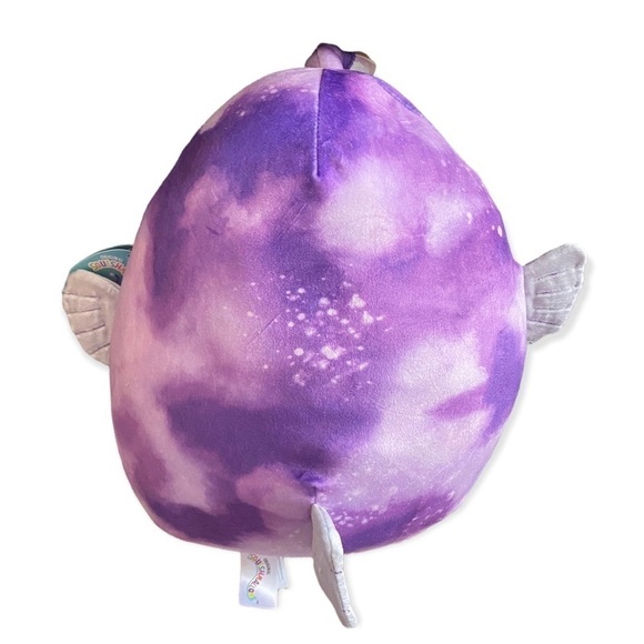 Squishmallows 11” EASTON The Anglerfish Purple Tie Dye Plush Tik Tok Famous NEW - Picture 2 of 4